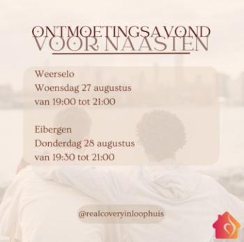Ontmoetingsavond voor naasten van mensen met een eetstoornis