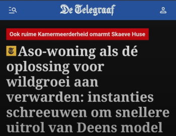 Het is fascinerend hoe je een op zichzelf mooi initiatief volledig om zeep kunt helpen met rampzalig slecht gekozen woorden. Skaeve Huse zijn geen...