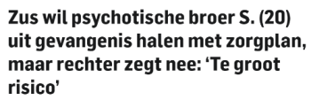 Het systeem vertrouwt zichzelf meer dan de mensen die iemand het beste kennen.   En op grond waarvan eigenlijk?   Niet op grond van nabijheid. ...